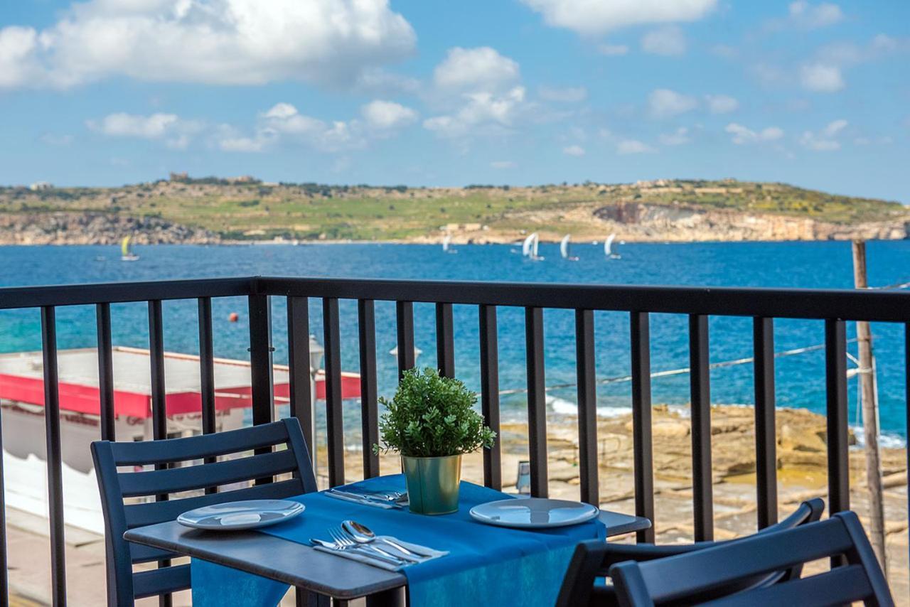 Islet Promenade Seafront Apartment With Large Corner Terrace By Getawaysmalta St. Paul's Bay Exterior photo